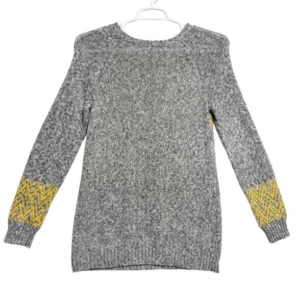 Maurices Geometric Heathered Long Tunic Sweater Women's M Casual Fall Yellow - Picture 2 of 6